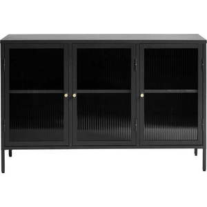 Černá kovová vitrína 132x85 cm Bronco – Unique Furniture obraz