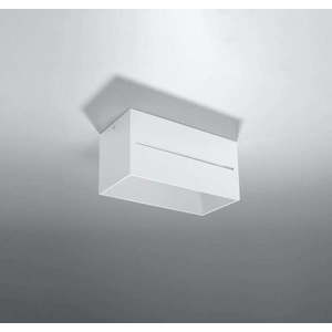 Bílé stropní svítidlo s kovovým stínidlem 10x20 cm Lorum – Nice Lamps obraz