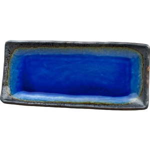 Modrý keramický servírovací talíř MIJ Cobalt, 29 x 12 cm obraz