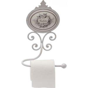 Bílý nástěnný kovový držák na toaletní papír – Antic Line obraz