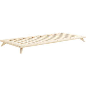 Jednolůžková postel z borovicového dřeva s roštem 90x200 cm Senza – Karup Design obraz