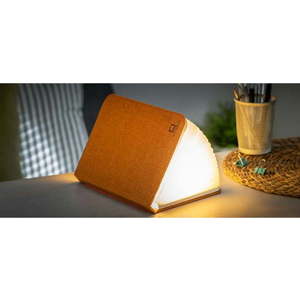 Oranžová velká LED stolní lampa ve tvaru knihy Gingko Booklight obraz