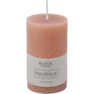 Pudrově růžová svíčka Rustic candles by Ego dekor Rust, doba hoření 38 h obraz