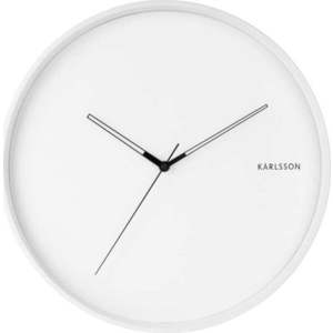 Bílé nástěnné hodiny Karlsson Hue, ø 40 cm obraz