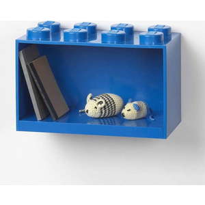 Dětská modrá nástěnná police LEGO® Brick 8 obraz