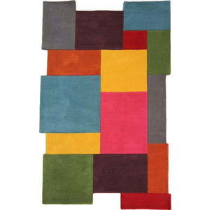 Barevný vlněný koberec Flair Rugs Collage, 120 x 180 cm obraz