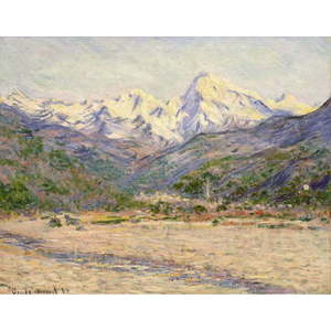 Obraz - reprodukce 70x55 cm The Valley of the Nervia, Claude Monet – Fedkolor obraz