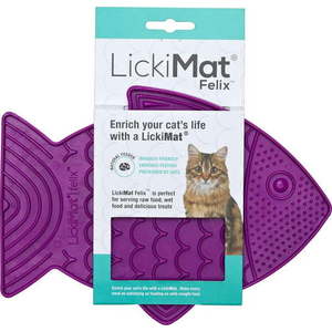 Lízací podložka pro kočky Felix Purple – LickiMat obraz