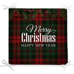 Vánoční podsedák s příměsí bavlny Minimalist Cushion Covers Tartan, 42 x 42 cm obraz
