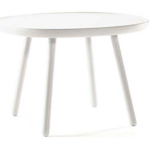 Bílý stolek z masivu EMKO Naïve, ø 64 cm obraz