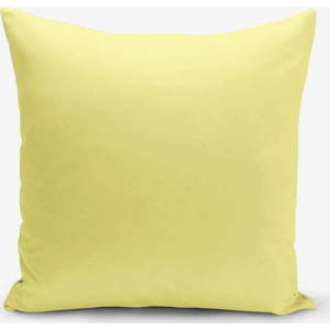 Žlutý povlak na polštář s příměsí bavlny Minimalist Cushion Covers , 45 x 45 cm obraz