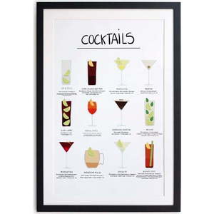 Zarámovaný plakát Really Nice Things Cocktail, 65 x 45 cm obraz