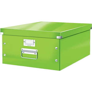 Zelený kartonový úložný box s víkem 37x48x20 cm Click&Store – Leitz obraz