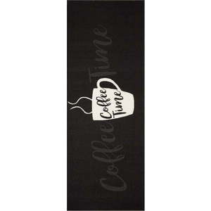 Černý běhoun Zala Living Vibe Coffee Time, 67 x 180 cm obraz