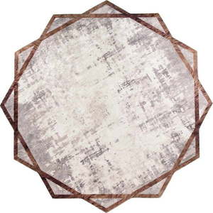 Béžový kulatý koberec ø 80 cm - Vitaus obraz