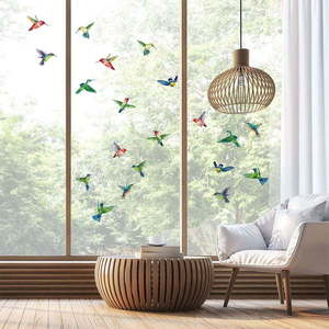 Sada samolepek na okno 20 ks 40x60 cm Hummingbirds – Ambiance obraz