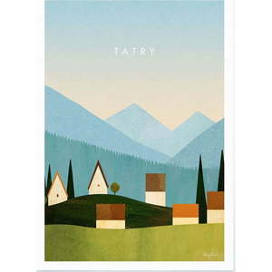 Plakát 50x70 cm Tatry – Travelposter obraz