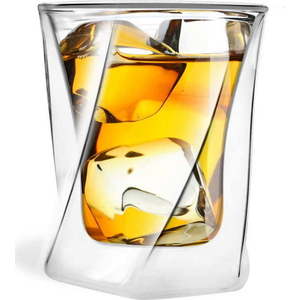 Dvoustěnná sklenice na whiskey Vialli Design, 300 ml obraz