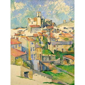 Obraz - reprodukce 50x70 cm Gardanne, Paul Cézanne – Fedkolor obraz