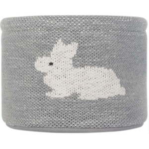Šedý bavlněný organizér Kindsgut Bunny, ø 16 cm obraz