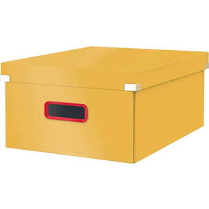 Žlutý kartonový úložný box s víkem 48x37x20 cm Click&Store – Leitz obraz