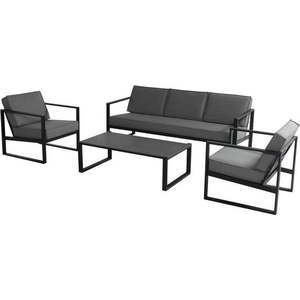 Tmavě šedý hliníkový zahradní lounge set pro 5 Jordan – Hartman obraz