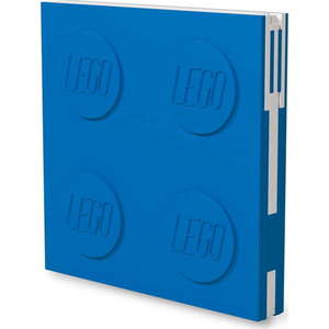 Modrý čtvercový zápisník s gelovým perem LEGO®, 15, 9 x 15, 9 cm obraz