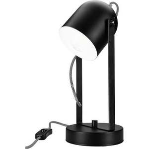 Černá stolní lampa - LAMKUR obraz