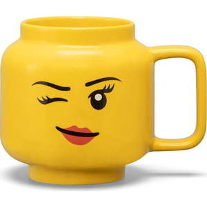 Žlutý keramický dětský hrnek 530 ml Head – LEGO® obraz