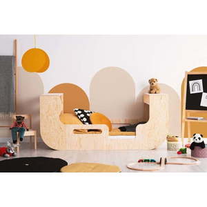 Dětská postel s úložným prostorem v přírodní barvě 180x200 cm RIKO – Adeko obraz