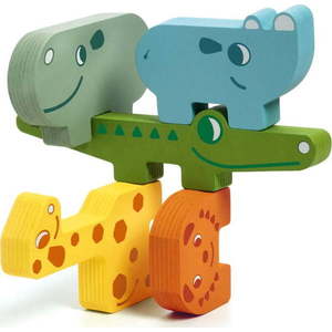 Dětské dřevěné puzzle ve tvaru zvířátek Djeco Puzzle obraz
