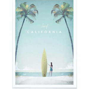 Plakát Travelposter California, 30 x 40 cm obraz