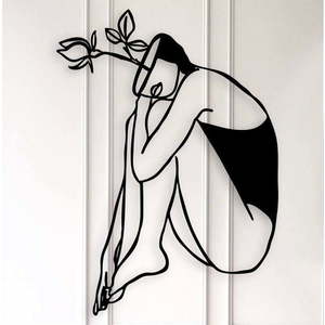 Černá kovová nástěnná dekorace Kate Louise Idea obraz