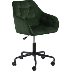 Zelená kancelářská židle se sametovým povrchem Actona Brooke obraz