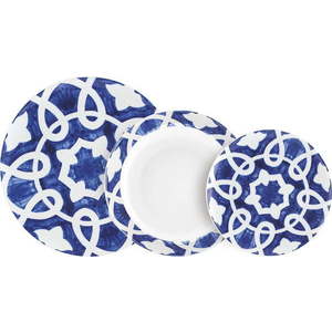 18dílná sada modro-bílého porcelánového nádobí Villa Altachiara Vietri obraz