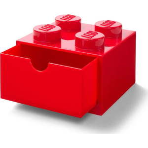 Červený stolní box se zásuvkou LEGO®, 15 x 16 cm obraz