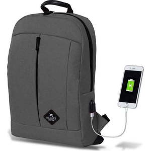 Šedý batoh s USB portem My Valice GALAXY Smart Bag obraz