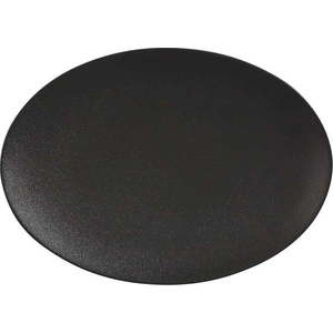 Černý keramický servírovací talíř 22x30 cm Caviar – Maxwell & Williams obraz