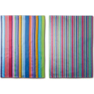 Sada 2 bavlněných utěrek Remember Purple Stripes, 70 x 50 cm obraz
