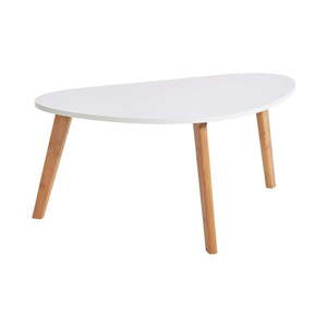 Bílý konferenční stolek Bonami Essentials Skandinavian, délka 84, 5 cm obraz