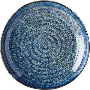 Modrý keramický talíř MIJ Indigo, ø 23 cm obraz