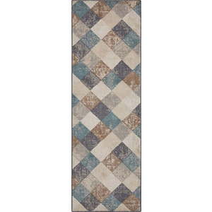 Modro-béžový koberec běhoun 200x80 cm Terrain - Hanse Home obraz