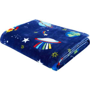 Tmavě modrá dětská deka z mikroplyše 130x170 cm Lost in Space – Catherine Lansfield obraz
