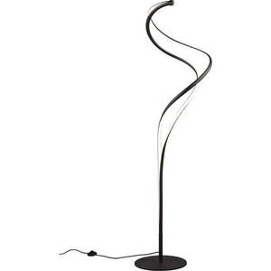 Černá LED stojací lampa s kovovým stínidlem (výška 160 cm) Nala – Trio Select obraz