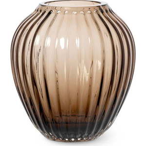 Hnědá skleněná váza Kähler Design Hammershøi, výška 14 cm obraz