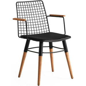 Černé kovové jídelní židle v sadě 2 ks Trend – Kalune Design obraz