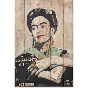 Dřevěná cedule 40x60 cm Frida Les Amants – Madre Selva obraz