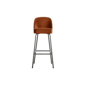 Sametová barová židle v cihlové barvě 103 cm Vogue – BePureHome obraz