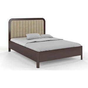 Hnědo-béžová dvoulůžková postel z bukového dřeva 160x200 cm Modena – Skandica obraz