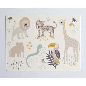 Béžová podložka na stůl The Wild Hug Africa, 55 x 35 cm obraz